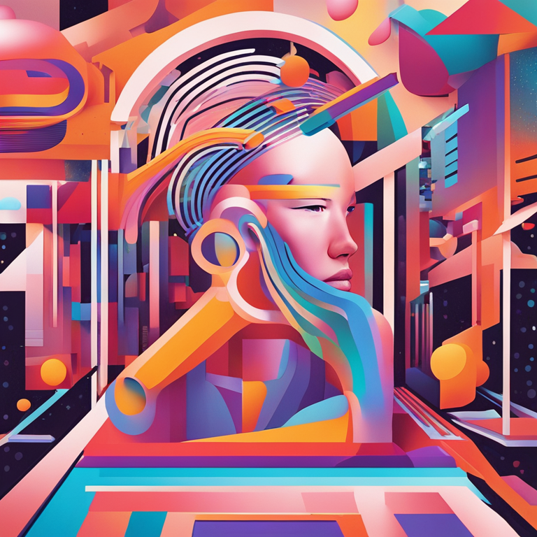 A hand-drawn digital illustration, Artstation HQ, capturing the essence of learning programming fundamentals in abstract, designed for a fashion magazine publication. Think vibrant, surreal colors blending with professional insights, creating a visually stunning entrance to the article's theme of programming basics.