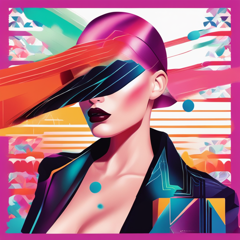 A hand-drawn digital illustration, Artstation HQ, capturing the essence of Laravel и облачные сервисы in abstract, designed for a fashion magazine publication. Think vibrant, surreal colors blending with professional insights, creating a visually stunning entrance to the article's theme.