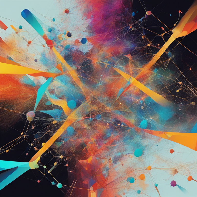 Imagine a digital canvas, splashed with an array of surreal colors depicting the essence of decentralization. Energetic, abstract shapes merge to form a complex network, representing Solana's intricate blockchain mechanism. This hand-drawn digital illustration, Artstation HQ quality, is intended to capture the vibrant future of digital empires thriving under Solana's fast and efficient ecosystem, designed for innovators and dreamers.