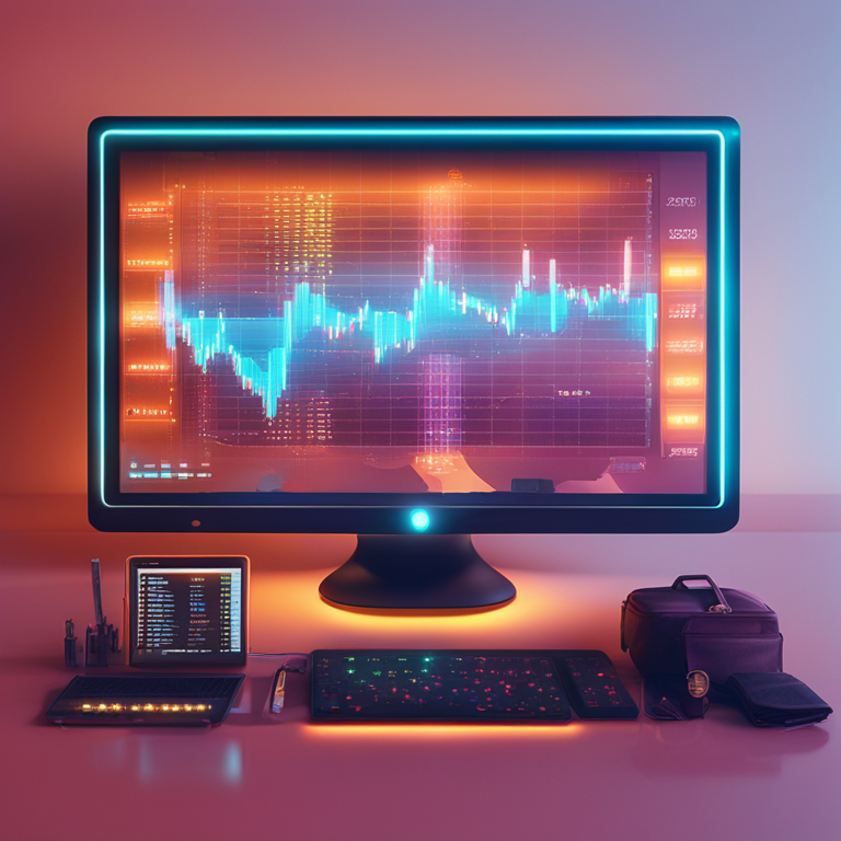 Intricate digital art representing Bitcoin's rally anticipation, visualizing data points like the NUPL and Reserve Risk indicators as vibrant, glowing orbs on a futuristic dashboard, artwork by Daniel Dociu and Kekai Kotaki, trending on Artstation, digital illustration