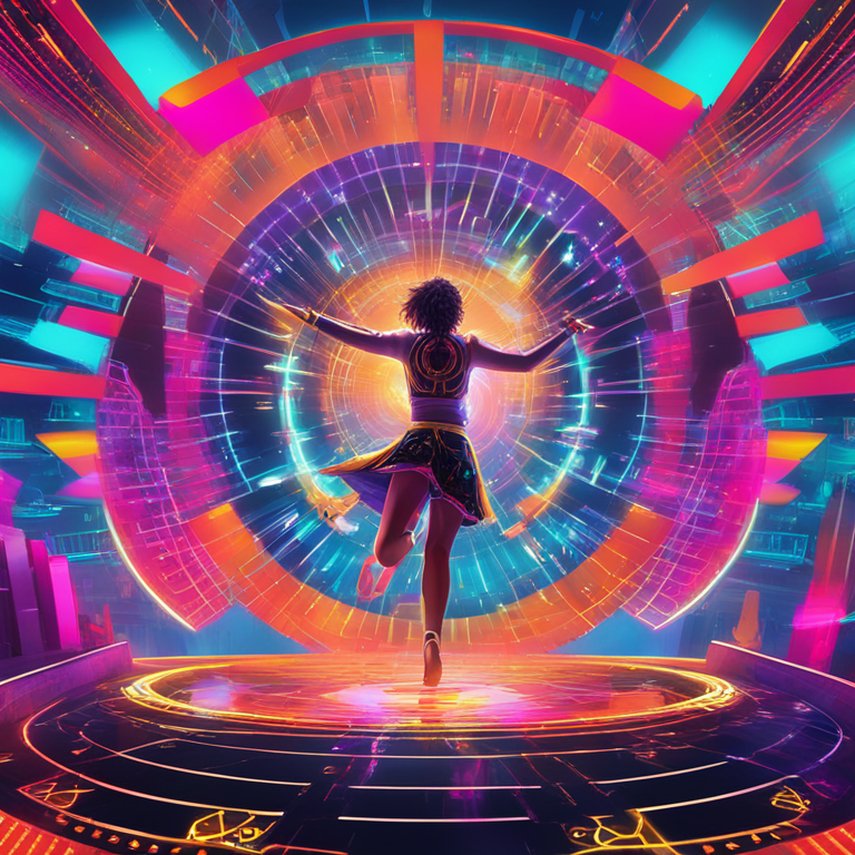 A dynamic digital artwork, capturing the moment Franklin Templeton’s endorsement sends Solana (SOL) soaring, represented through a fusion of abstract financial symbols and vibrant neon colors, mirroring a dance of growth and confidence, akin to the breathtaking visuals often seen on Artstation, created in high definition digital illustration style, invoking a sense of futuristic finance.