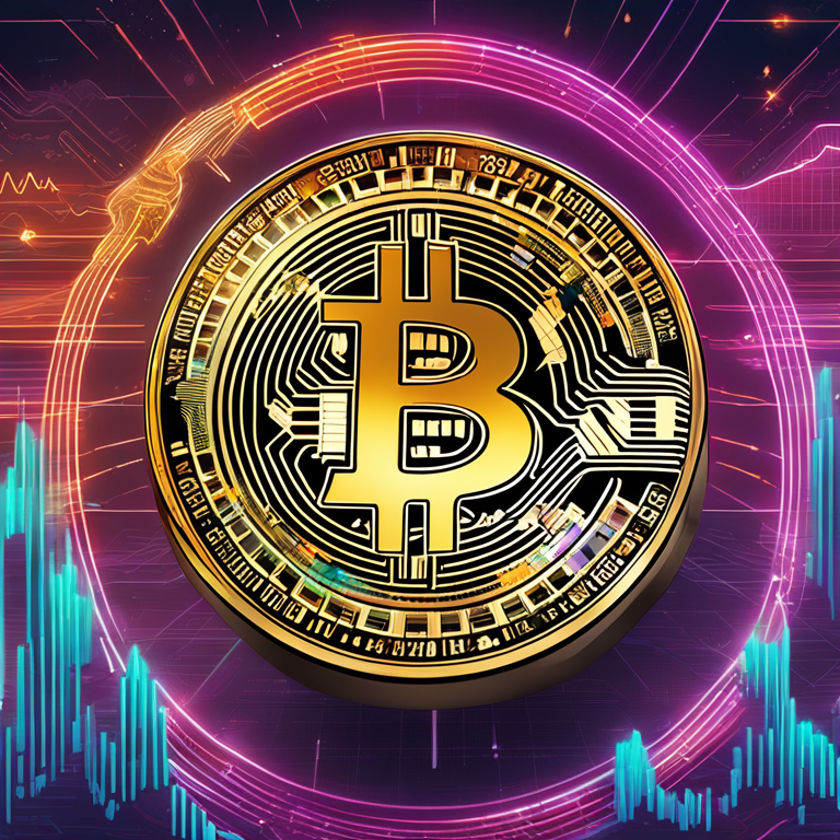 A dynamic digital illustration of the cryptocurrency market's highs and lows, featuring Worldcoin's impressive surge juxtaposed with the unfortunate dips of ZBC and SEI, vibrant colors capturing the turmoil and excitement, trending on Artstation, created by skilled digital artists.