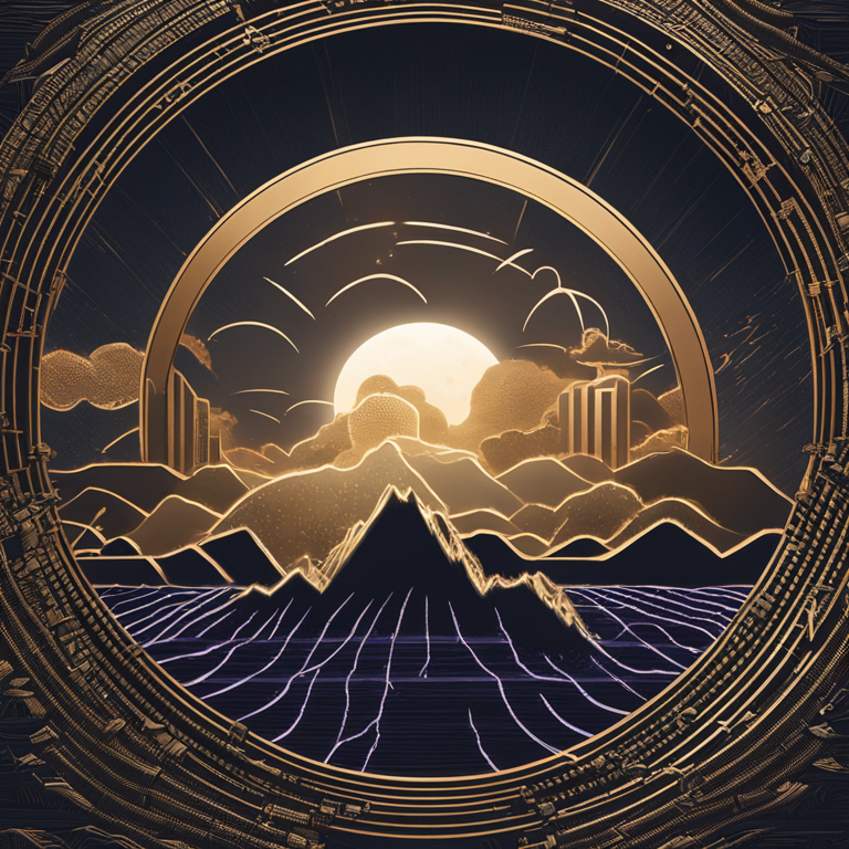 an impressive rendition of the Coinbase logo eclipsing the regulatory hurdles, represented by barriers and thunderstorms in a digital landscape, symbolizing victory and growth, hand-drawn digital illustration, Artstation HQ, dynamic lighting emphasizing resilience, detailed textures bringing the storm to life, as imagined by top digital artists, trending in cryptocurrency art scenes