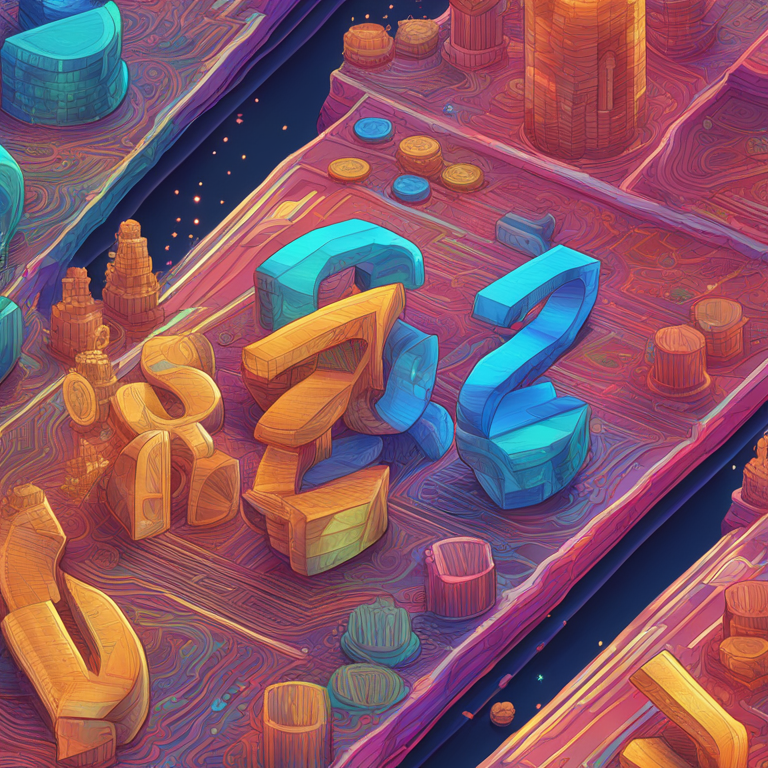 An intricate dance of numbers and digital symbols representing DWF Labs' tactical play in the crypto market, featuring an array of rising and falling currency values, encapsulated in a vibrant spectrum of colors, hand-drawn digital illustration by Kelsey Brookes and James Jean, trending on Artstation HQ, capturing the essence of speculative investment strategies in the digital art form.