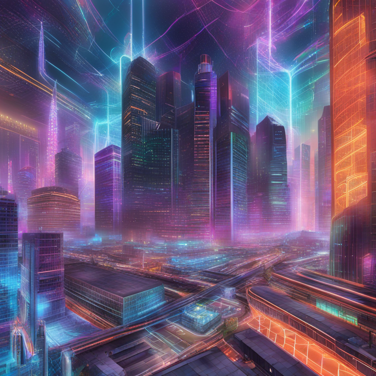 A groundbreaking digital canvas depicting the innovative Ghost Layer by Silent Protocol as a sprawling digital metropolis, brimming with energy, privacy, and seamless connections across the Ethereum network, illustrated in vibrant colors with a blend of futuristic architecture and abstract data flow, capturing the essence of Layer 1.5 technology advancement, hand-drawn digital illustration, Artstation HQ, digital art.