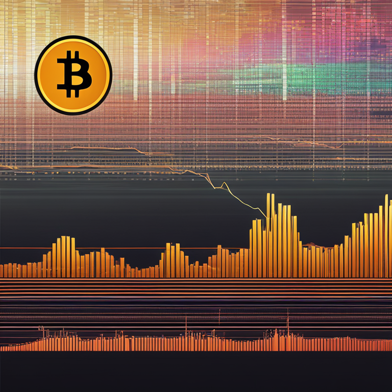 A digital visual journey into Bitcoin's perceived volatility versus reality, illustrated with vivid contrast and depth, showcasing dynamic fluctuations against the backdrop of historical stock performances, digital art, trending on Artstation, innovative, abstract representation of market unpredictability, created by Alex Ries and Raphael Lacoste, high-resolution digital illustration.