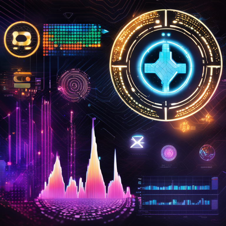 Cardano ADA logo glowing amidst an array of digital charts and crypto icons, a contemporary digital mosaic encapsulating the heartbeat of blockchain innovation, hand-drawn digital illustration, Artstation HQ, digital art, encapsulating the vibrant energy of the crypto market's fluctuations, with a touch of neon cyberpunk aesthetics.