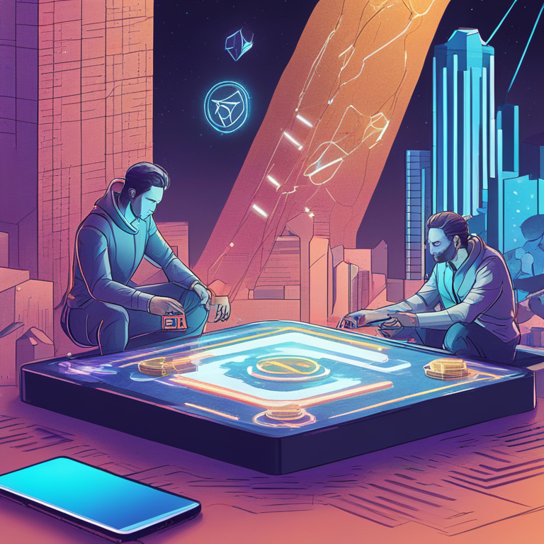 a hand-drawn digital illustration capturing the moment of transformation in the crypto world, featuring intertwined logos of MoonPay and BitPay against a backdrop of a digital utopia, as envisioned by top Artstation talents, encapsulating the essence of seamless innovation and forward-thinking collaboration, digital art