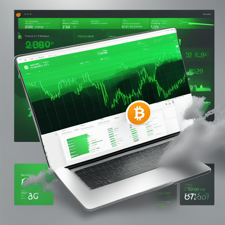 Digital illustration of Grayscale's Bitcoin Spot ETF sparking back to life with vibrant green fiscal charts, transmuting the 78-day drought into a fertile ground for growth, featuring digital art by renowned Artstation contributors, artistry capturing the dynamic essence of the cryptocurrency market's unforeseeable tide shift.