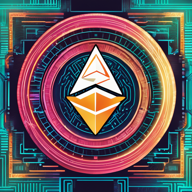 A dramatic digital art piece showcasing the Ethereum logo against a backdrop of an abstract regulatory maze, conveying the complex journey of cryptocurrency regulation, hand-drawn illustration style inspired by digital art sensations on Artstation, vivid colors and intricate patterns, symbolizing the unpredictable nature of financial regulations in the digital age, digital drawing.