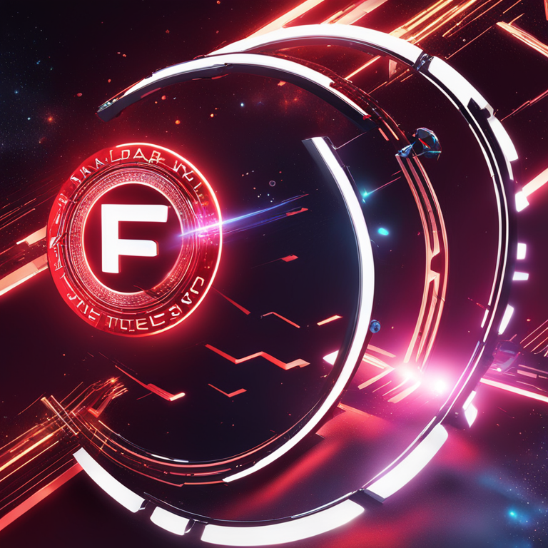 A vibrant, animated image showing the fusion of RedStone Oracles and Frax Finance logos with digital sparks flying, indicating a powerful partnership. The background is infused with abstract financial symbols and futuristic elements, illustrating a dynamic leap into future finance, trending now on Artstation HQ, digital art designed by artists celebrated for their visionary work in the realm of futuristic finance visuals.