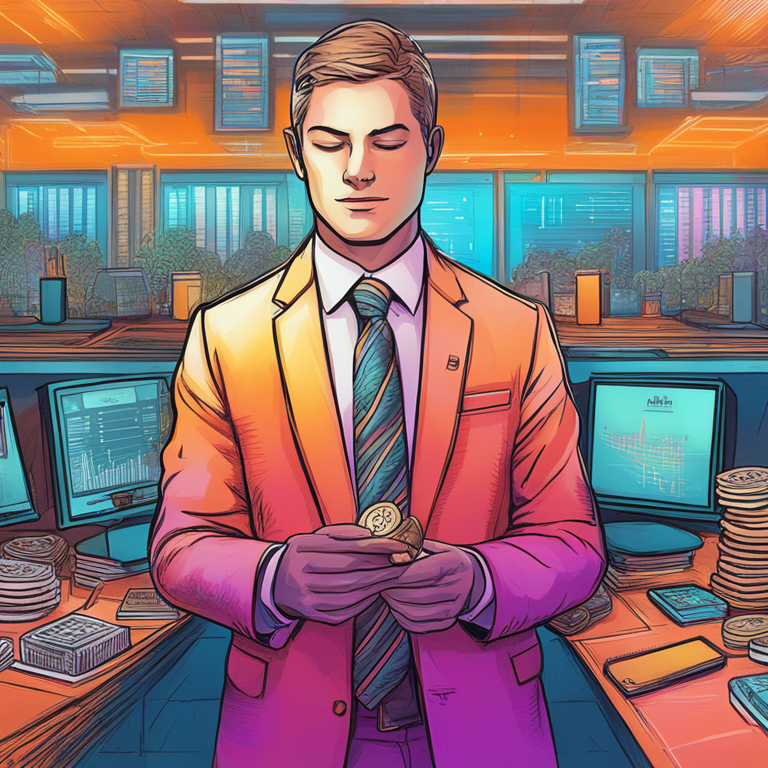 Artful depiction of Bitcoin options market data, hand-drawn digital illustration, Artstation HQ, depicting calmness amidst potential volatility, vibrant colors