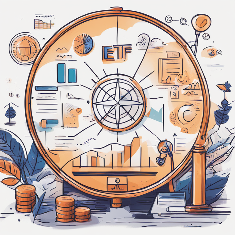 Hand-drawn digital illustration depicting the possibility of a Solana ETF, featuring traditional investors and regulatory icons, digital art, modern, detailed, Artstation HQ, abstract financial elements