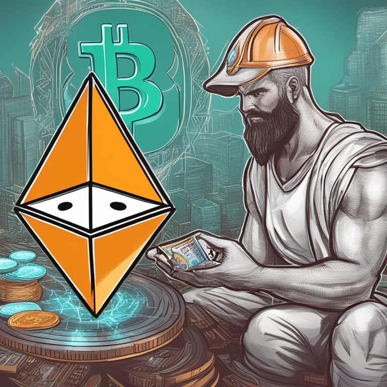 Ethereum and Bitcoin ETFs comparison concept, hand-drawn digital illustration, Artstation HQ, digital art