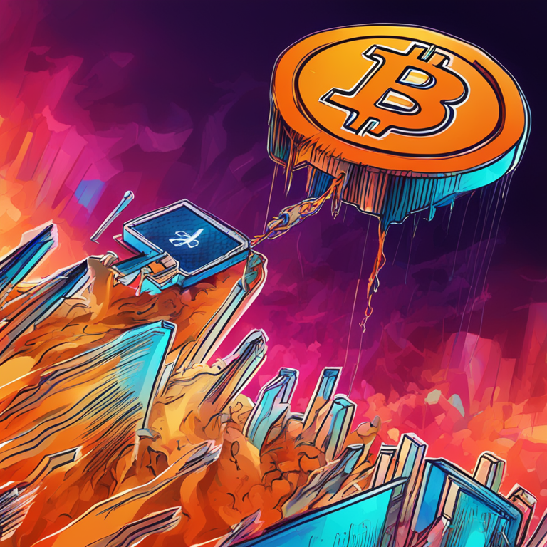 5.1 Million BTC Addresses Risk Losses Amid Bitcoin's Dip Below $62,000