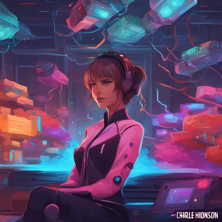 Charles Hoskinson's tweet about AI blurring reality, digital illustration, Artstation HQ, colorful artwork