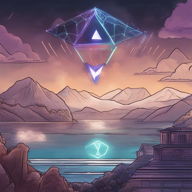 illustration depicting possible future forecasts for Ethereum and SEC decisions, hand-drawn digital illustration, Artstation HQ, digital art