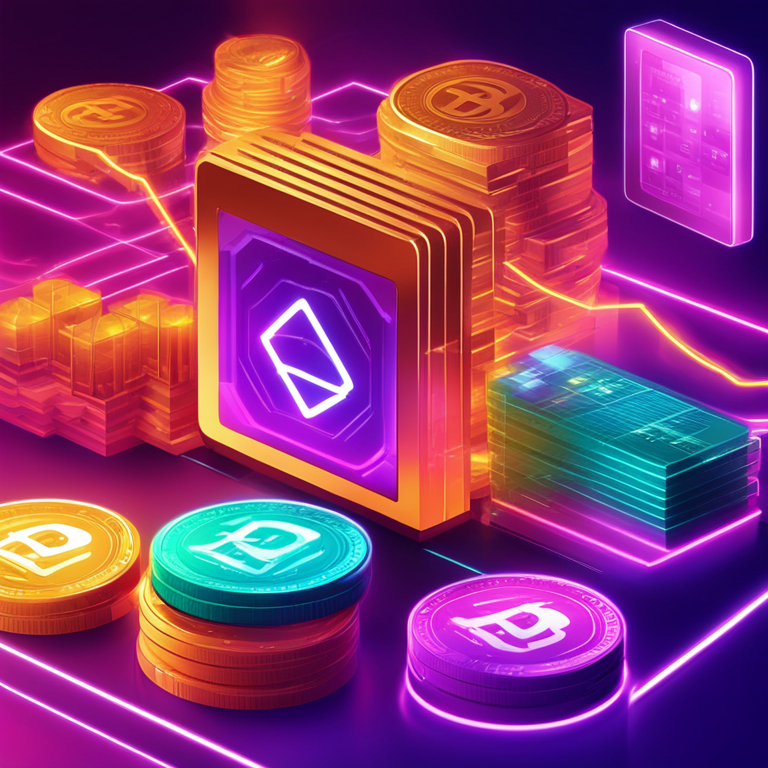 digital illustration of crypto staking with vibrant colors, highlighting European client focus, money and rewards, high-tech graphical user interface, digital art, trending on Artstation