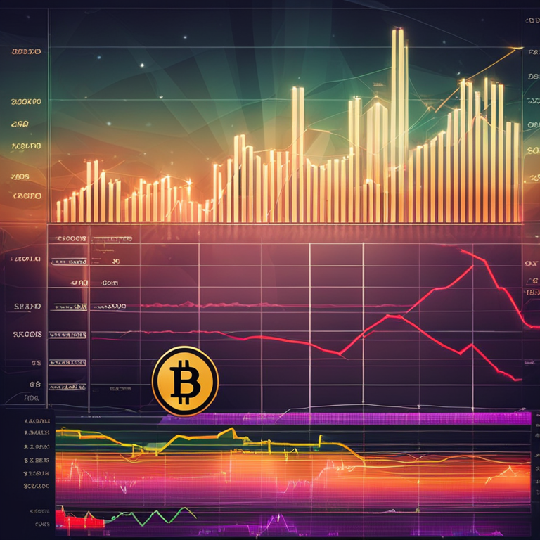 Digital illustration capturing current Bitcoin market analysis with upward trending charts, modern financial graphs, Artstation HQ, subdued colors and professional ambiance, digital art