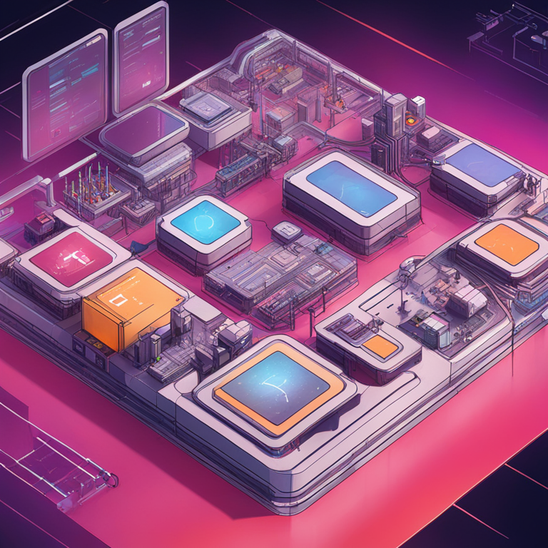 Abstract digital illustration of the ArcBlock platform integrating with various technologies and user-friendly interfaces, hand-drawn digital illustration, Artstation HQ, digital art