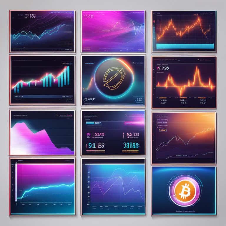 illustration of cryptocurrency skyrocketing in value, vibrant art, detailed graphs showing upward trends, futuristic and modern, digital illustration, inspired by Artstation artists like Stanley Artgerm and Loish