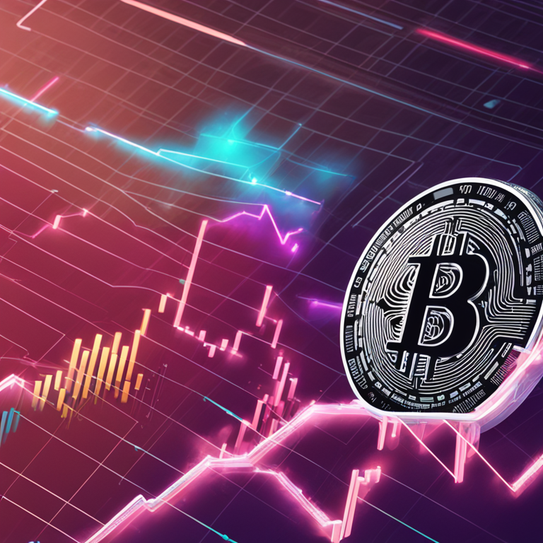 Digital illustration of Cardano price chart with key price levels, Artstation HQ, modern magazine style