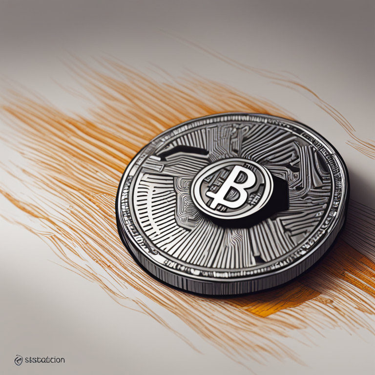 Visual representation of Bitcoin’s Hash Ribbons Indicator, hand-drawn digital illustration, Artstation HQ, digital art