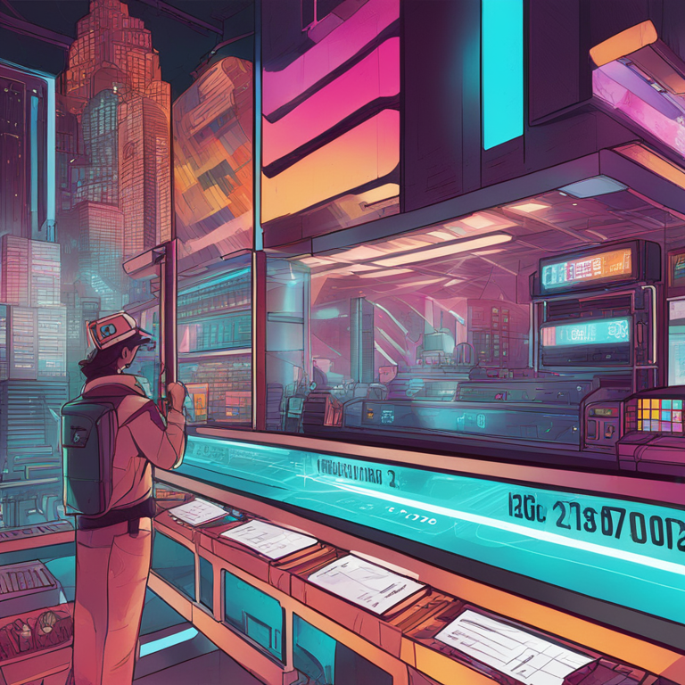 Hand-drawn digital illustration highlighting key dates and trading pairs for EGLD's listing on Poloniex, featuring vibrant colors and futuristic design elements, Artstation HQ, digital art