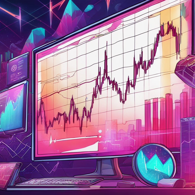 Detailed hand-drawn digital illustration showing Ethereum price volatility and market reactions, futuristic financial charts, digital art, Artstation HQ, vibrant trading scene, high-tech background, fluctuating graphs, modern color scheme