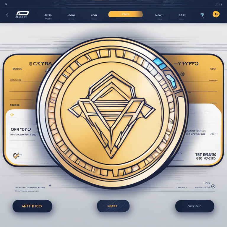 Graphic illustration of Crypto.com app interface with intuitive design, hand-drawn digital illustration, Artstation HQ, digital art