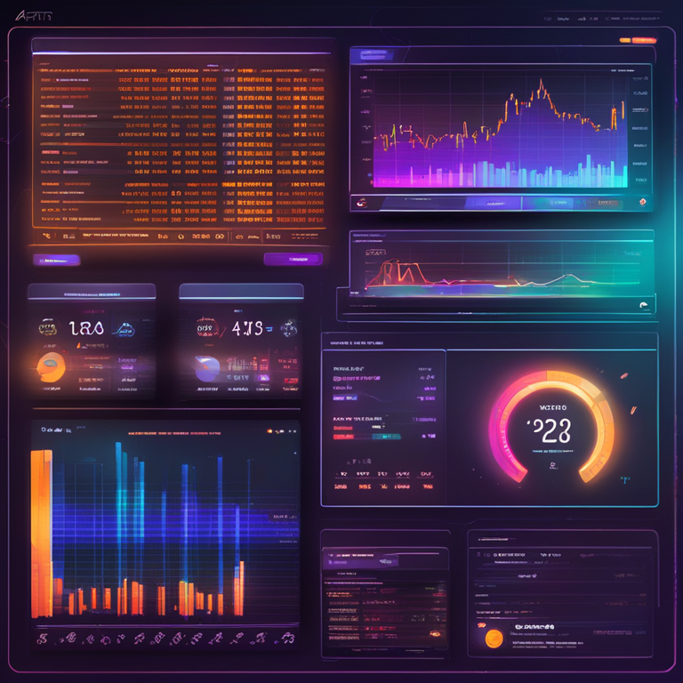 hand-drawn digital illustration, Artstation HQ, digital art of a futuristic dashboard showcasing on-chain cryptocurrency holdings, vivid colors, high detail, modern and stylish, financial data visualization, trending on Artstation, cutting-edge technology design