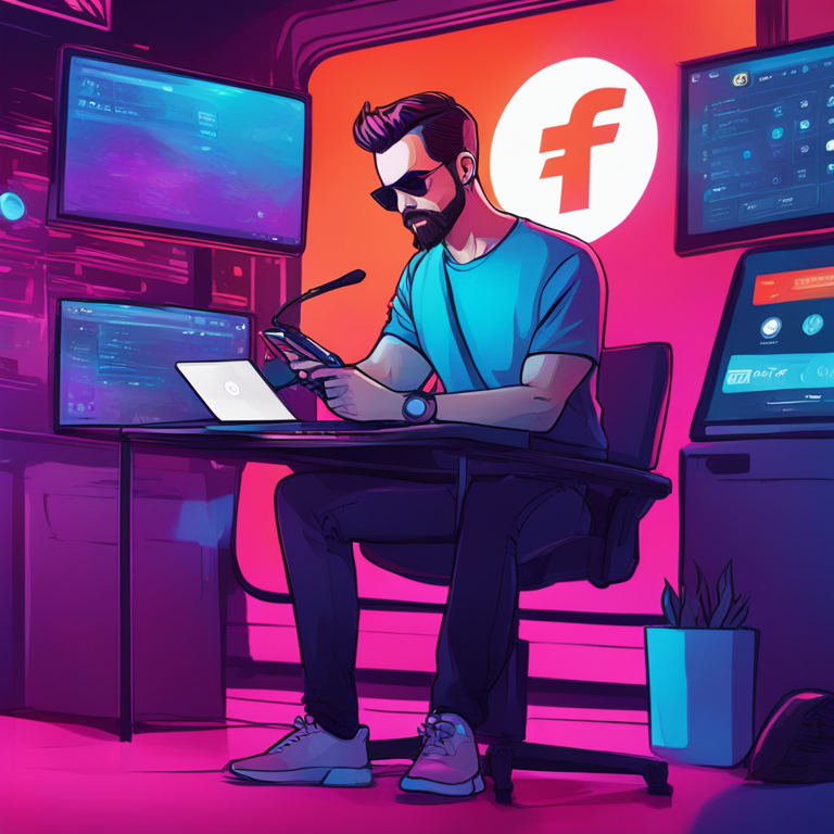 Hand-drawn digital illustration, Artstation HQ, digital art representing Jack Dorsey with a payment platform concept, modern graphics, vibrant colors, futuristic theme