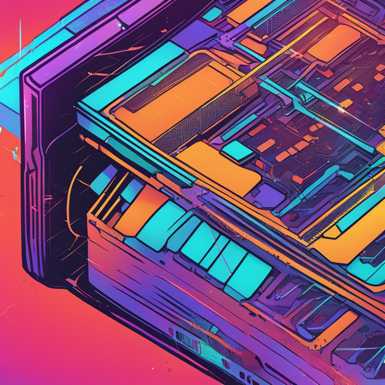 hand-drawn digital illustration of a futuristic multisig wallet interfaced with a cutting-edge blockchain network, detailed, vibrant colors, digital art, Artstation HQ