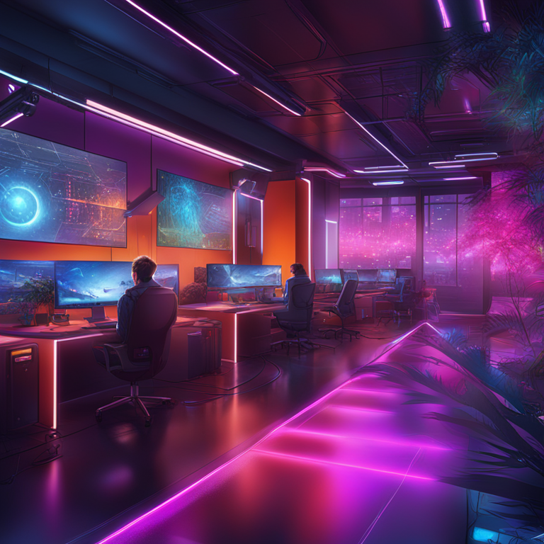 hand-drawn digital illustration, Artstation HQ, digital art, futuristic web3 metaverse browser, vibrant colors, sleek interface, engaging virtual environment, detailed and modern, designed by top digital artists