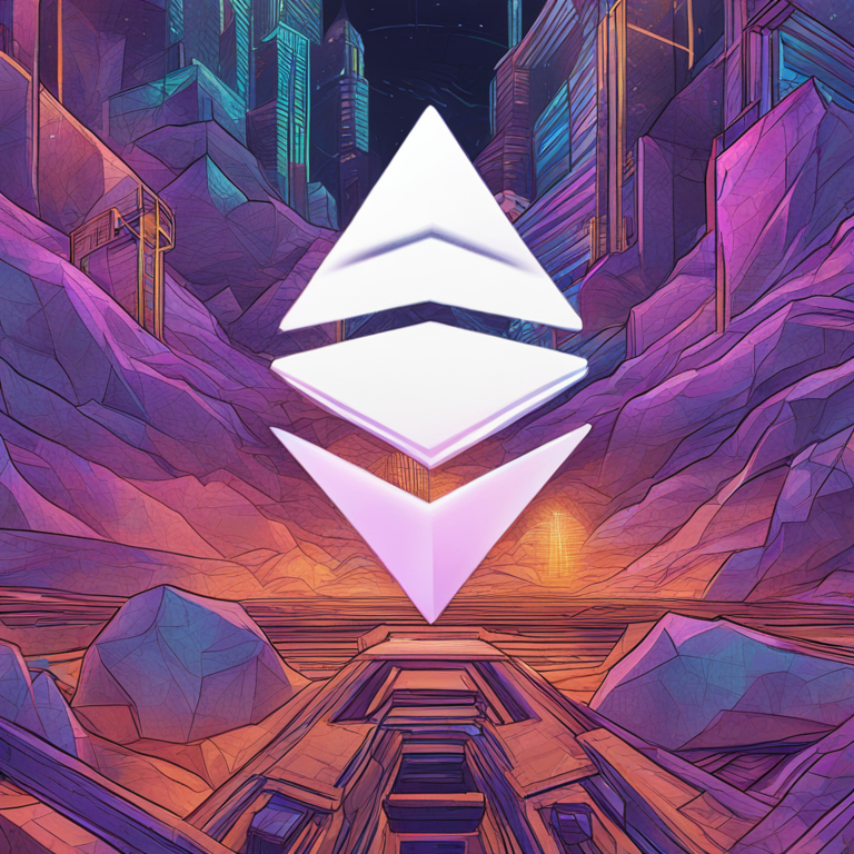 hand-drawn digital illustration, Abstract representation of Ethereum Layer-2 network, Artstation HQ, digital art