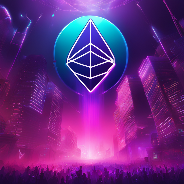 Ethereum Layer-2 Network airdrop announcement, digital art, Artstation HQ, vibrant colors, sleek futuristic background, hand-drawn, by top digital artists