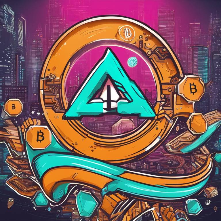 Hand-drawn digital illustration of a Bitcoin sign with dynamic colors and playful elements representing the future of the digital economy, Artstation HQ, digital art, vibrant and captivating