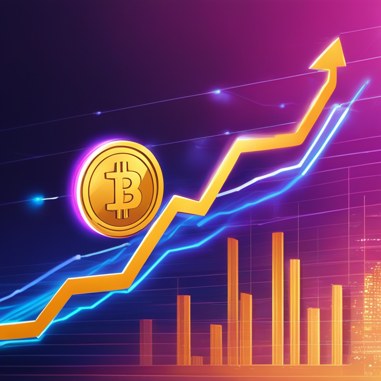 Illustration showing declining trend for Celestia TIA token, digital illustration, Market analysis chart, cryptocurrency indicators, Artstation HQ, vibrant, high-tech financial theme, detailed