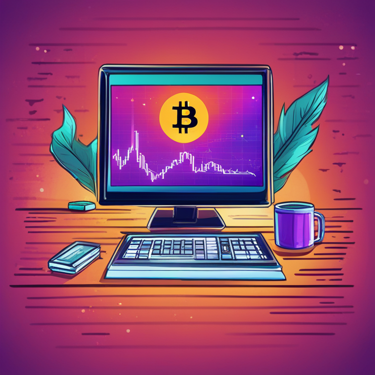 Bitcoin price prediction of $95,000, hand-drawn digital illustration, Artstation HQ, digital art depicting bullish trend, futuristic trading screens, vibrant colors