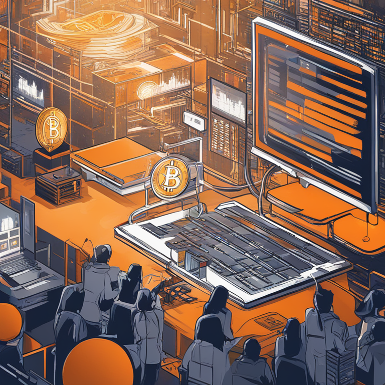 hand-drawn digital illustration, Artstation HQ, digital art, Millennium Management and Schonfeld Strategic Advisors' investments in Bitcoin ETFs, abstract financial theme, digital assets, modern art style