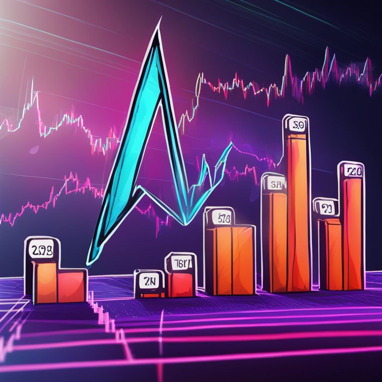 Hand-drawn digital illustration, Ethereum price chart showing recovery trends above resistance levels, Artstation HQ, digital art, vibrant colors, financial growth