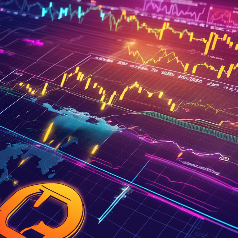 hand-drawn digital illustration of stock market and cryptocurrencies, Artstation HQ, digital art, dynamic market trends, business charts and Bitcoin symbols, professional insights, vibrant colors