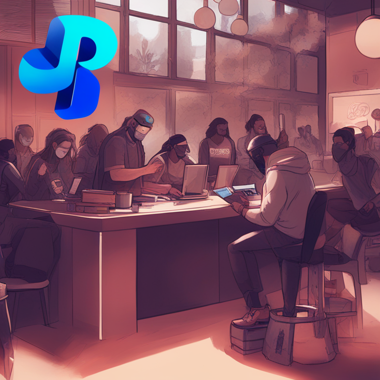 Digital illustration depicting the impact of PayPal's stablecoin PYUSD on BVNK's customers, Artstation HQ, digital art