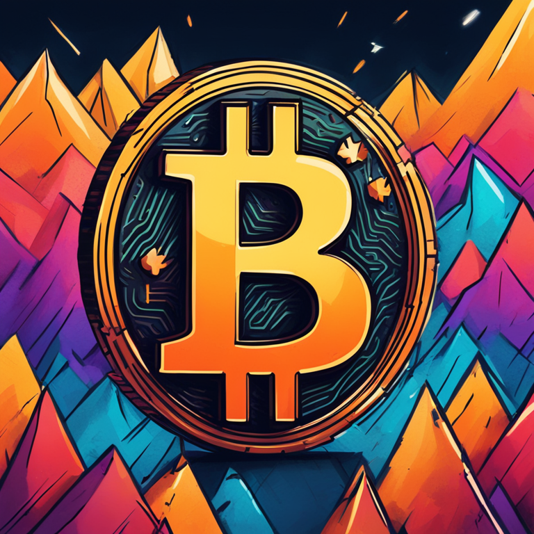 hand-drawn digital illustration, Artstation HQ, depicting a rising Bitcoin symbol with arrows pointing up, signifying market gains and optimism, vibrant colors, digital art style, trendy magazine publication look