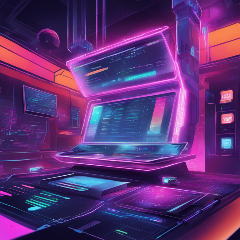 hand-drawn digital illustration of a futuristic credit analysis platform, full of vibrant colors and floating elements, Artstation HQ, digital art