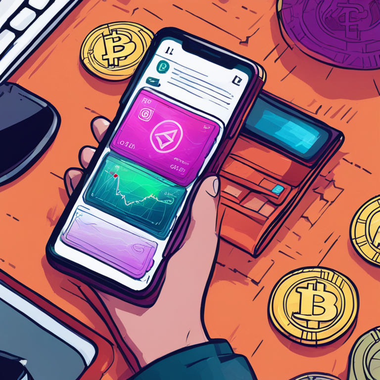 hand-drawn digital illustration of a digital cryptocurrency wallet, Artstation HQ, digital art, illustrating market liquidity and stablecoin inflows, vibrant colors, modern style, detailed elements