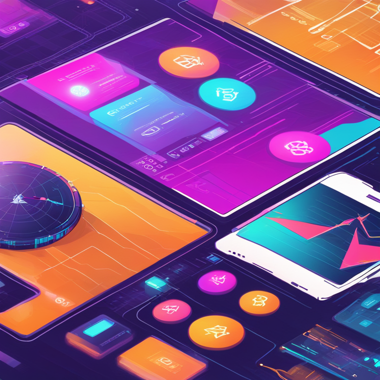 hand-drawn digital illustration, Artstation HQ, digital art, abstract concept of crypto market strategy, wrapped Bitcoin token, ethereum blockchain, futuristic trading dashboard, vibrant colors, trending on Artstation, clean and modern design