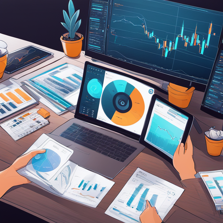 hand-drawn digital illustration, Artstation HQ, digital art, crypto trading volume growth, digital financial transactions, charts and graphs, bullish trends, modern trading interface