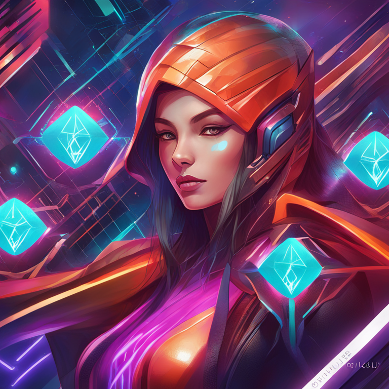 hand-drawn digital illustration, Artstation HQ, digital art showcasing Ethereum scalability with futuristic visuals, blockchain network, vibrant colors by Stanley Artgerm Lau and Loish, high-tech theme, seamless integration