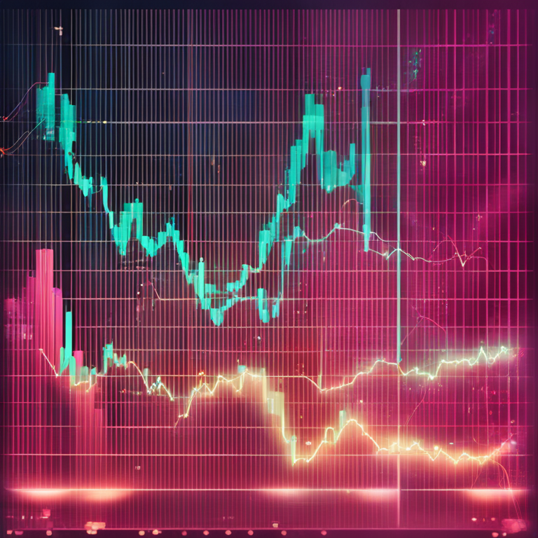 A digital illustration of Cardano's DeFi TVL rise, showing dynamic graphs and upward arrows, vibrant colors, trending on Artstation, digital art